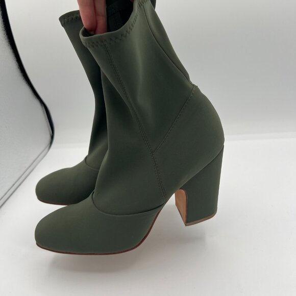 Rachel Comey Nylon Sock Boots – Dark Green, Size 6 - Picture 4 of 9